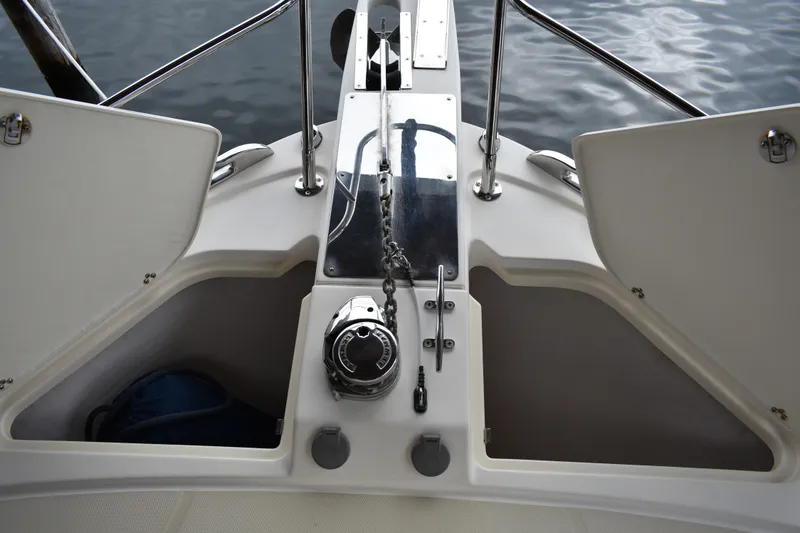 Slide: The Image of Port side view showcasing sleek design and railing. - 14