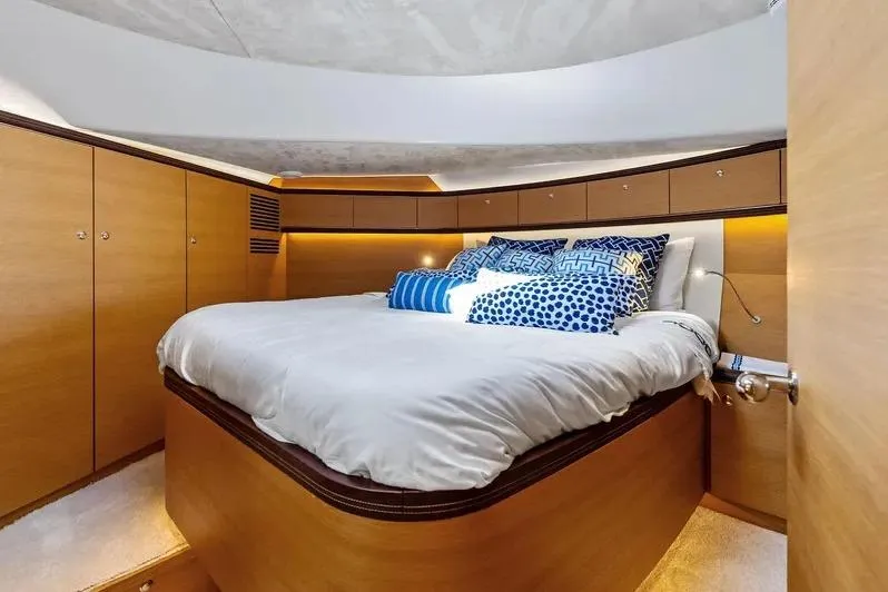 Slide: The Image of Luxurious bedroom in Zeelander Z55 yacht, 2019 model. - 43
