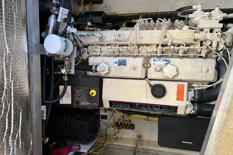 Slide: The Image of Inflatable boat with motor on water, near 2004 Cruisers Yachts 3750 Motoryacht. - 7