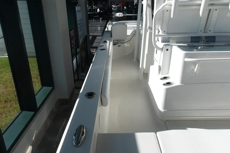 Slide: The Image of 2026 Ranger 2360 Bay boat interior, showcasing sleek design and modern features. - 10