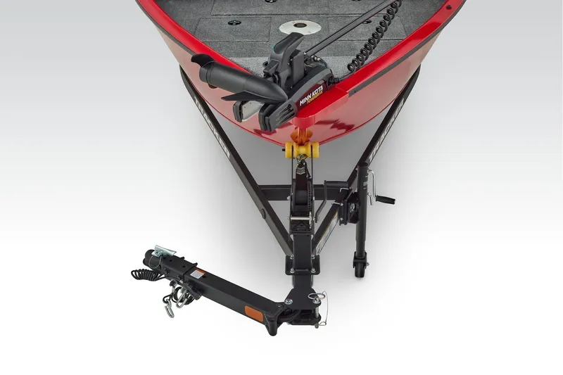 Slide: The Image of 2026 Tracker Pro Guide V-16 WT boat storage compartments and maintenance access panel. - 13