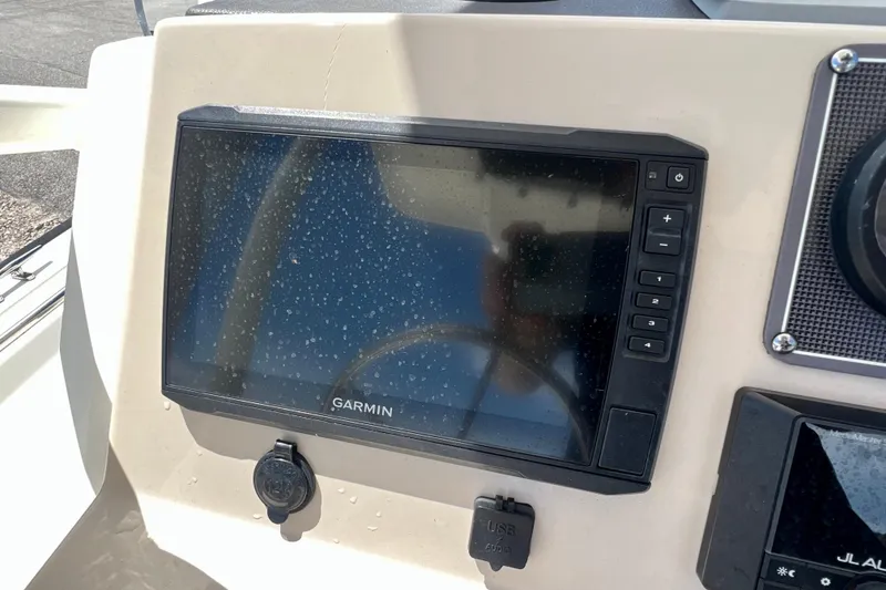 Slide: The Image of Garmin display on 2023 Boston Whaler 210 Montauk boat dashboard. - 13