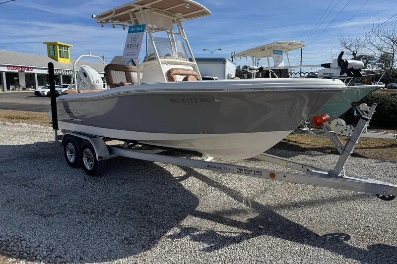 Slide: The Image of 2023 Pioneer 202 Islander boat on trailer, for sale at dealership. - 10