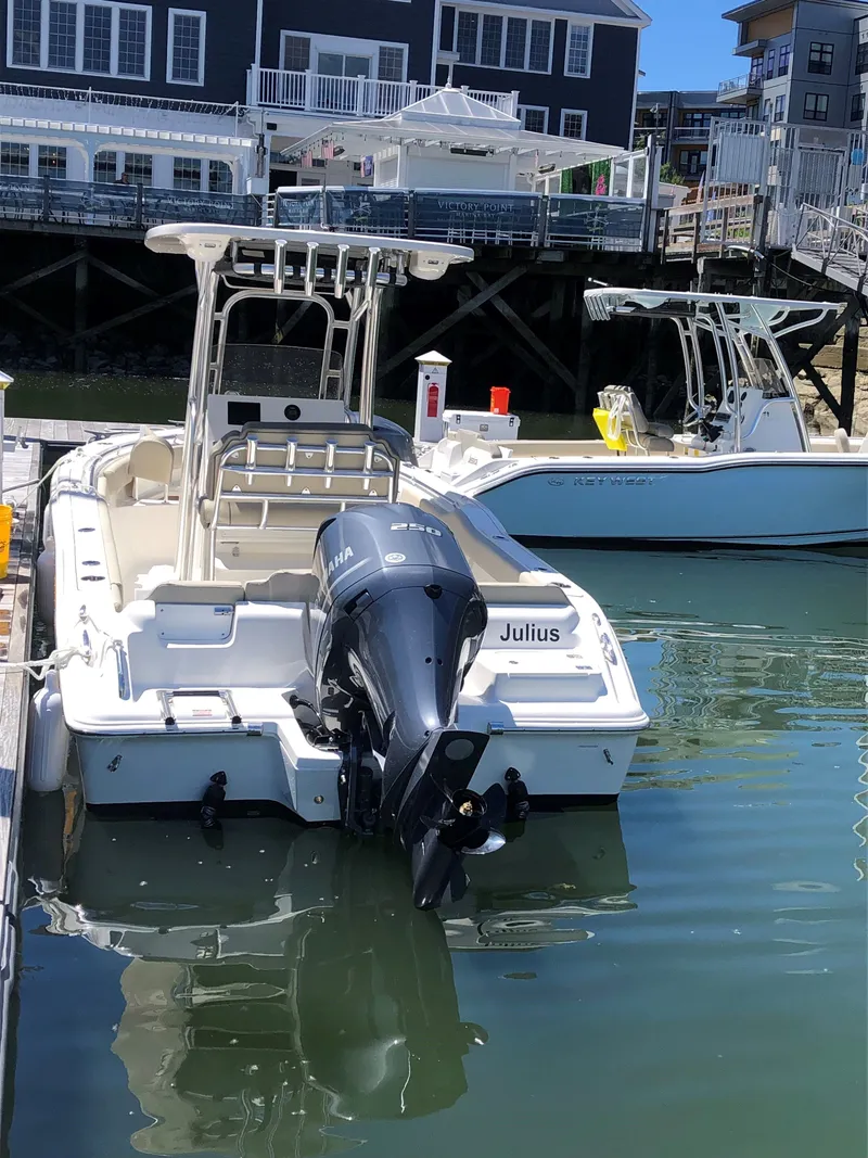 Slide: The Image of 2024 Key West 239 FS boat docked in harbor. - 4