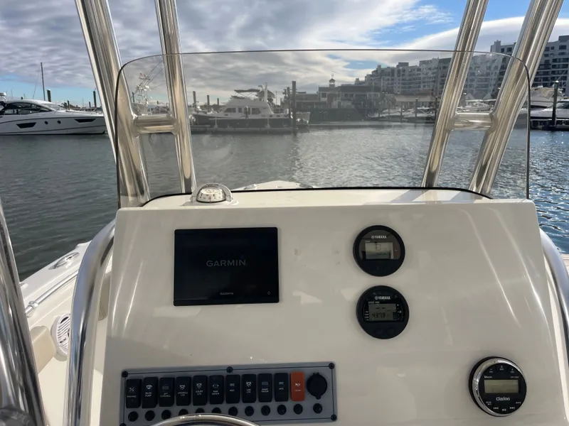 Slide: The Image of Dashboard of Key West 239 FS boat, 2024 model. - 6