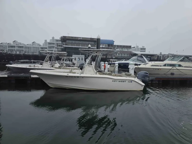 The Image of 2023 Key West 219 FS boat docked at marina. - 0