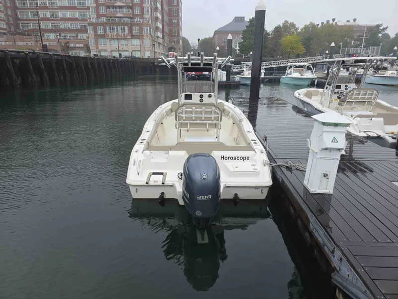Slide: The Image of Key West 219 FS boat 2023 docked at harbor. - 5