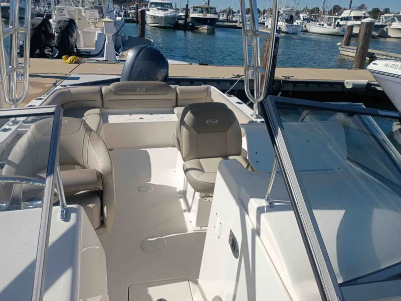 Slide: The Image of 2024 Key West 239 DFS boat in harbor, interior view. - 9