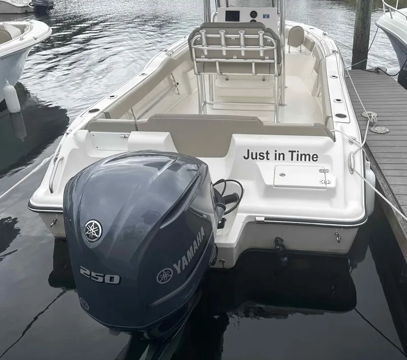 Slide: The Image of 2024 Key West 239 FS boat with Yamaha 250 engine. - 3