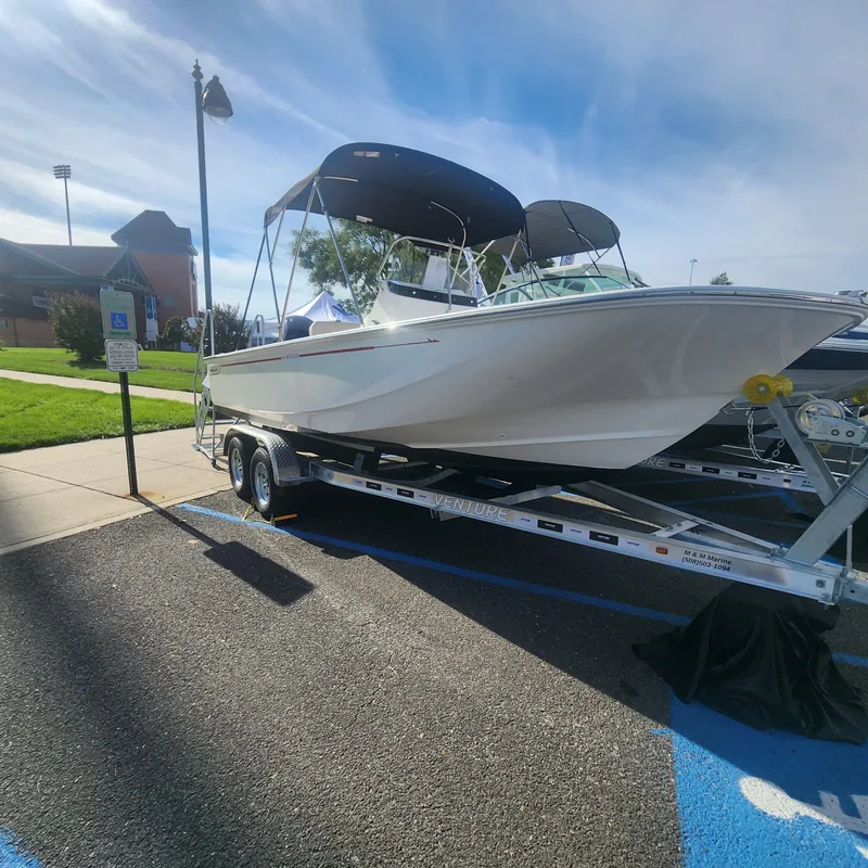 The Image of Boston Whaler 190 Montauk 2025 docked at marina. - 0