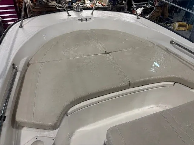 Slide: The Image of Boston Whaler 190 Montauk 2025 with cushioned bow area. - 7