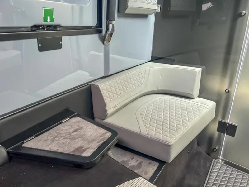 Slide: The Image of Interior seating area of 2024 BRABUS Shadow 1000 ST with quilted upholstery. - 10