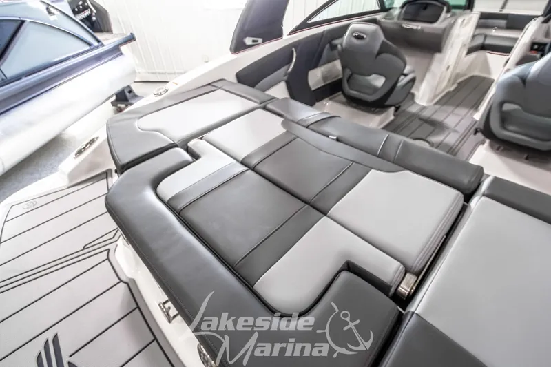 Slide: The Image of 2026 Chaparral 21 SSi boat interior with luxurious seating and modern design. - 11
