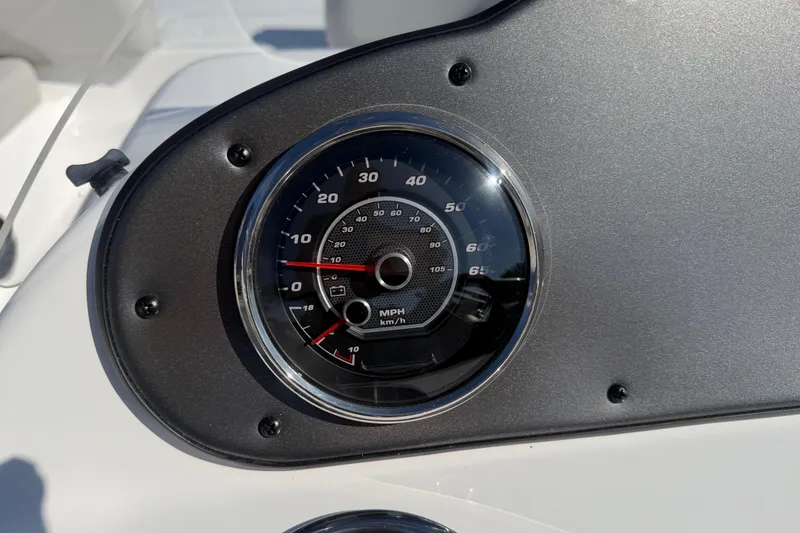 Slide: The Image of 2026 Hurricane FunDeck 198 RE OB boat deck with seating and storage compartments. - 13