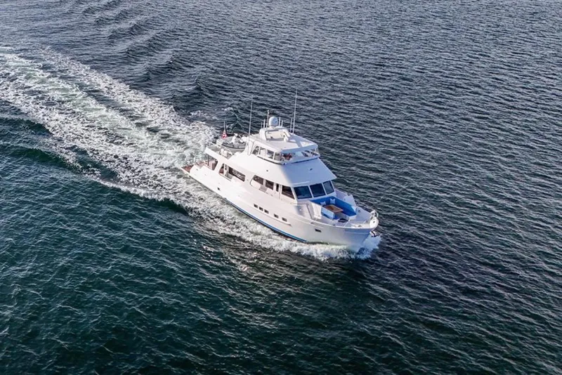 Slide: The Image of 2023 Outer Reef Yachts 670 Azure cruising on open water. - 4