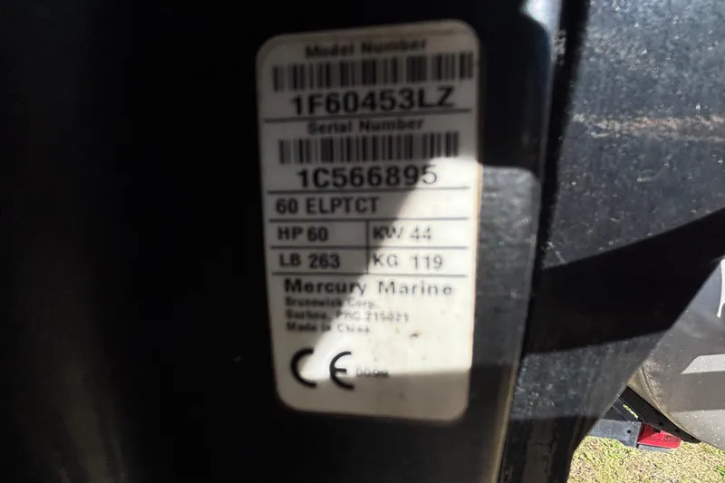 Slide: The Image of Label on 2019 Sun Tracker Party Barge 20 DLX, featuring Mercury Marine specifications. - 78