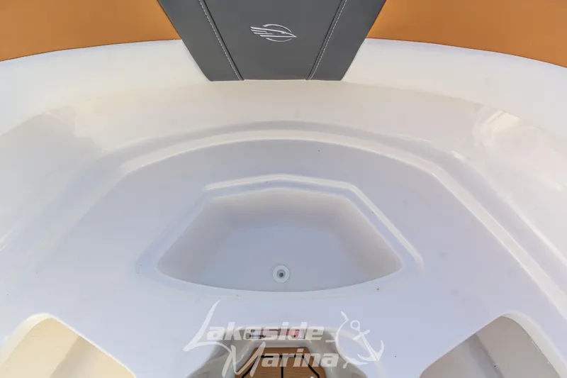 Slide: The Image of 2026 Chaparral 23 SSi boat interior with Lakeside Marina branding. - 27