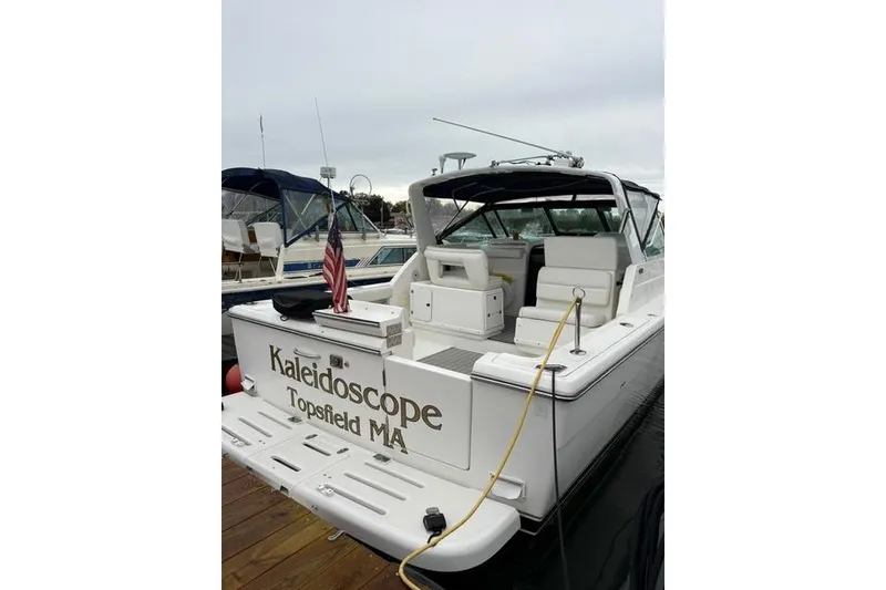 Slide: The Image of 2001 Tiara Yachts 3100 Open boat named Kaleidoscope docked in Topsfield, MA. - 6
