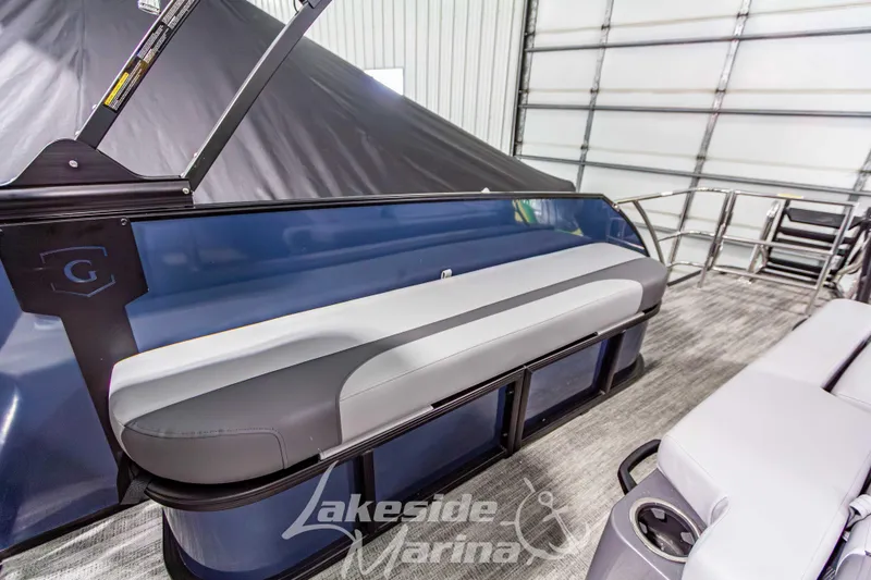 Slide: The Image of 2026 Godfrey Monaco 255 MTF boat interior with sleek seating and modern design. - 33