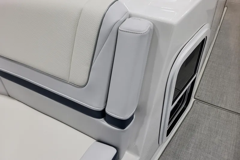 Slide: The Image of 2026 Formula 330 Crossover Bowrider OB interior seating detail with modern design. - 27