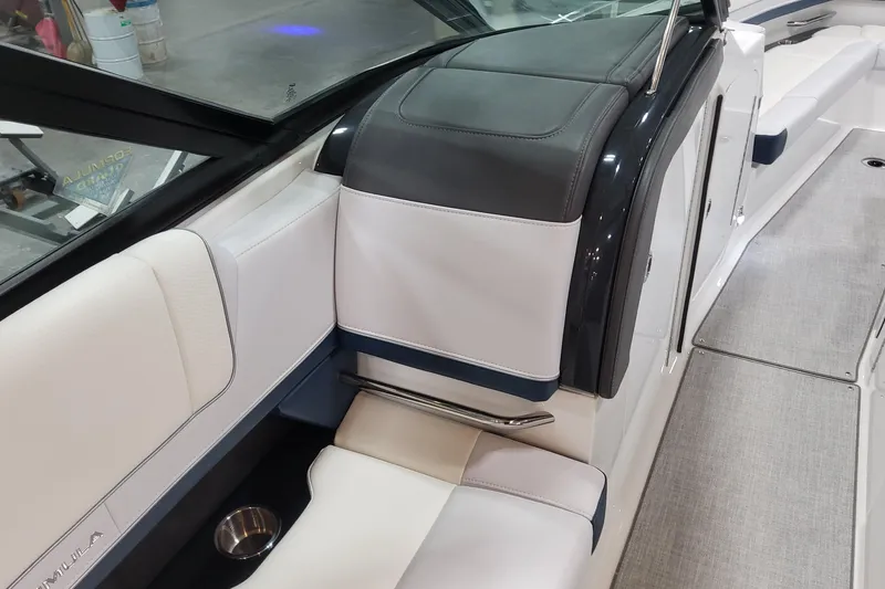 Slide: The Image of 2026 Formula 330 Crossover Bowrider OB interior with sleek seating and modern design. - 45