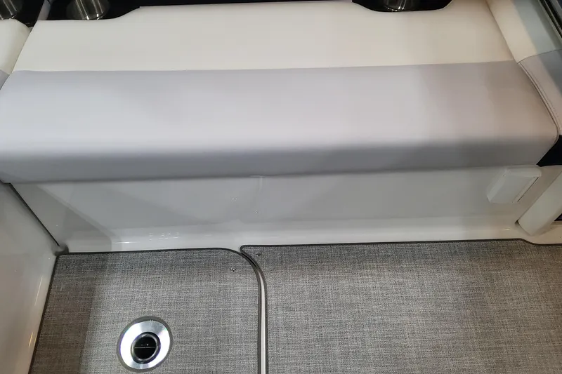 Slide: The Image of 2026 Formula 330 Crossover Bowrider OB interior seating and flooring detail. - 59