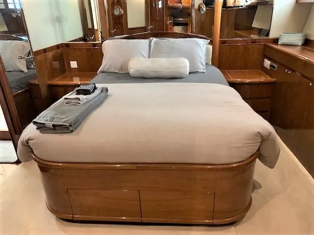 Slide: The Image of Luxurious bedroom interior of 2007 Pama 540 LX Pilothouse yacht. - 35