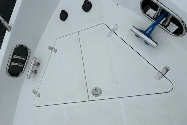 Slide: The Image of Deck hatch of 2007 Pama 540 LX Pilothouse with cleats and fittings. - 44