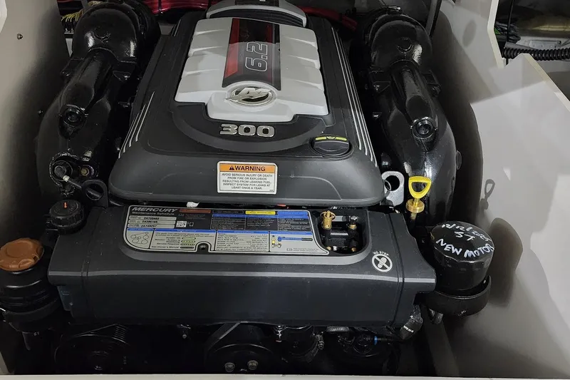 Slide: The Image of Engine of 2024 Crownline 240 SS boat, 300 horsepower. - 12