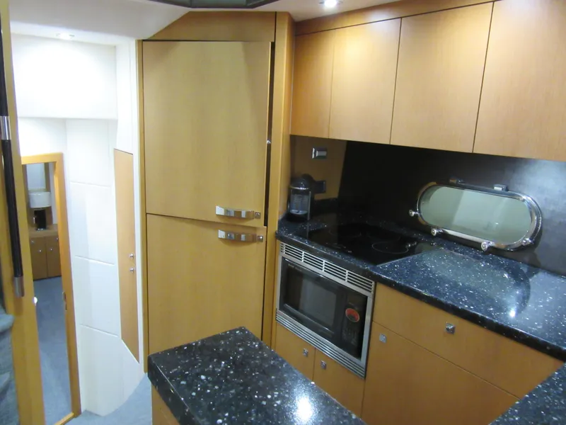 Slide: The Image of Luxurious kitchen interior of 2014 Sunseeker Manhattan 53 yacht with modern appliances. - 19