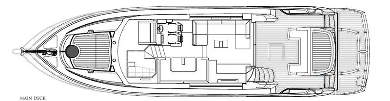 Slide: The Image of Manufacturer Provided Image: Sunseeker Mahattan 53 Main Deck Layout Plan - 32
