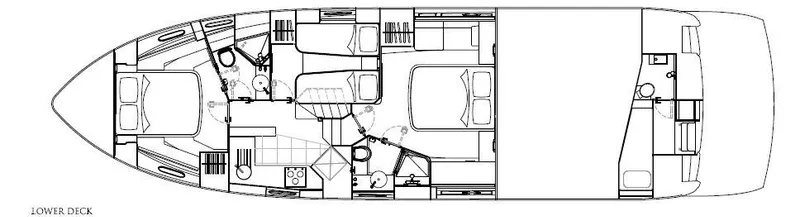 Slide: The Image of Manufacturer Provided Image: Sunseeker Mahattan 53 Lower Deck Layout Plan - 34