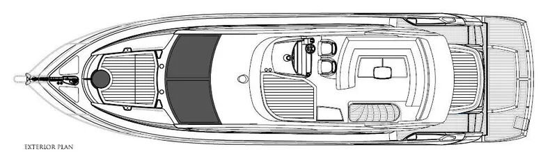 Slide: The Image of Manufacturer Provided Image: Sunseeker Mahattan 53 Exterior Layout Plan - 35