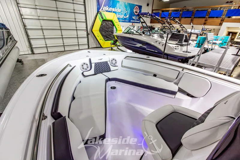 Slide: The Image of 2026 Tidewater 210 CC Adventure boat interior at Lakeside Marina showroom. - 32