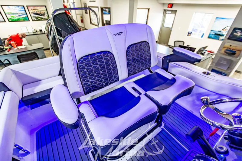 Slide: The Image of Control panel of 2026 Tidewater 232 LXF boat with sleek design and advanced features. - 29