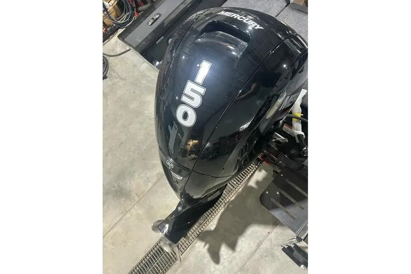 Slide: The Image of Mercury 150 outboard motor on 2026 Tracker Targa V-18 Combo boat. - 12