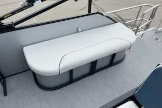 Slide: The Image of 2026 Sweetwater 2286SFLC boat with sleek seating and modern design. - 19