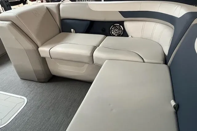 Slide: The Image of Luxurious seating in 2026 Sweetwater 2286SFL boat, featuring modern design and comfort. - 3