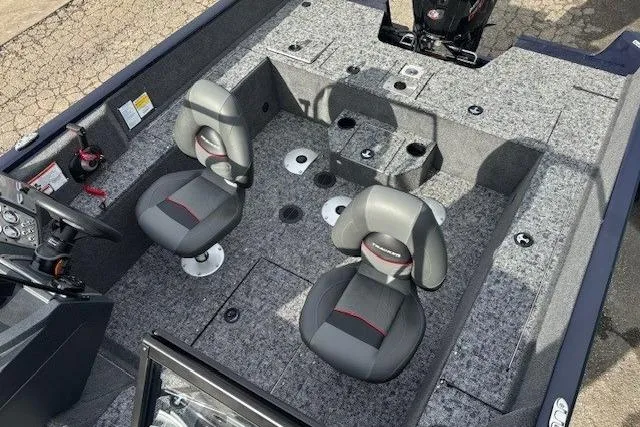 Slide: The Image of Interior of 2025 Tracker Pro Guide V-175 WT with two seats. - 12