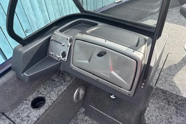 Slide: The Image of Interior view of the 2025 Tracker Pro Guide V-175 WT boat. - 16