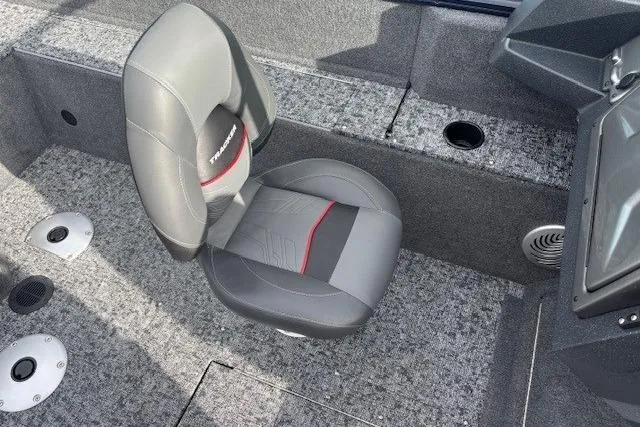 Slide: The Image of Seat in Tracker Pro Guide V-175 WT boat, 2025 model. - 17