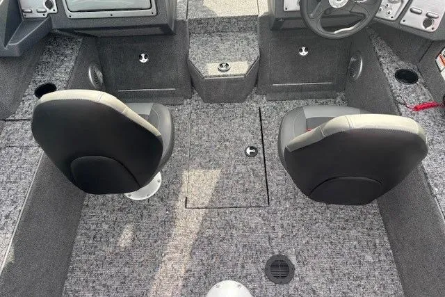 Slide: The Image of Interior of 2025 Tracker Pro Guide V-175 WT with two seats. - 18