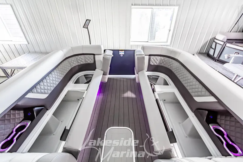 Slide: The Image of 2025 Godfrey AquaPatio 255 SBC interior with luxurious seating and modern design. - 23
