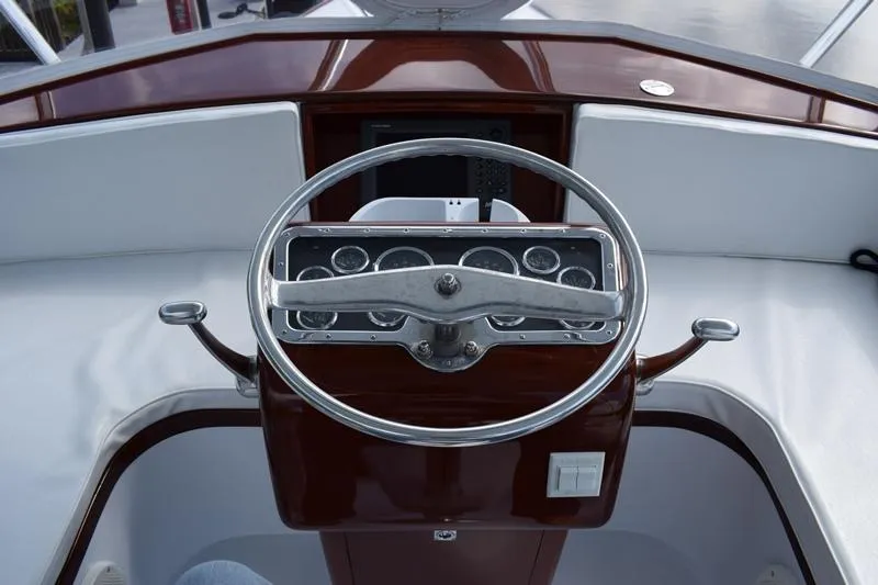 Slide: The Image of Helm of a 1960 Rybovich Sportfisherman boat. - 25