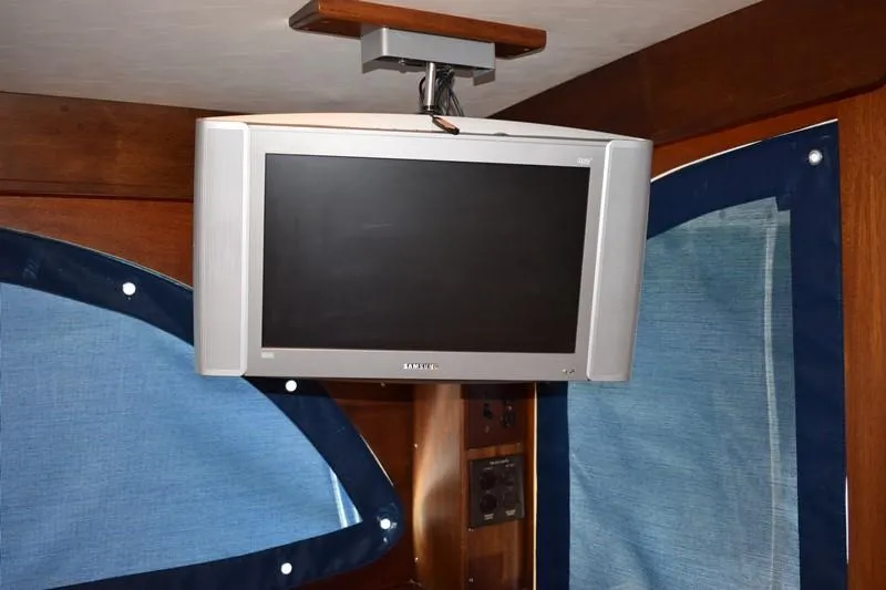 Slide: The Image of Television inside a 1960 Rybovich Sportfisherman yacht. - 4