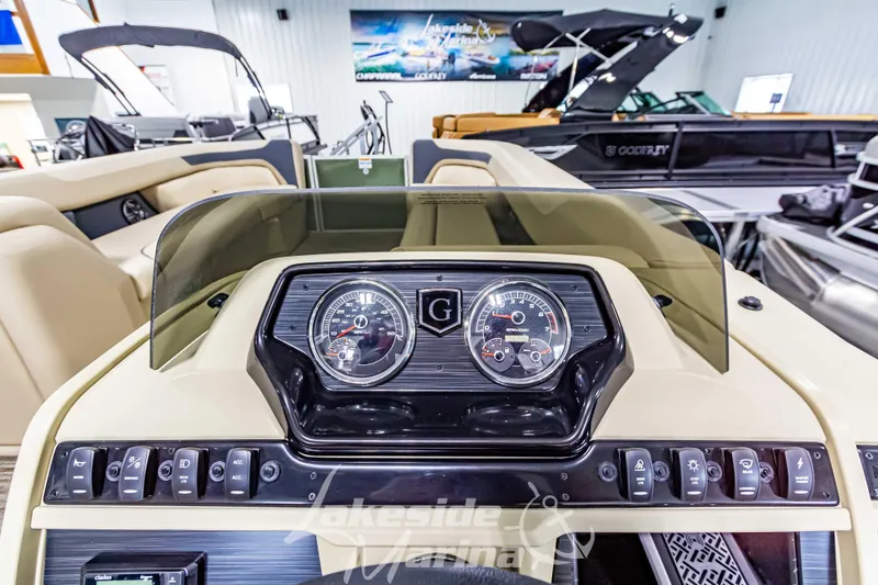 Slide: The Image of Dashboard of 2025 Godfrey Sweetwater 2286 C pontoon boat in showroom. - 20
