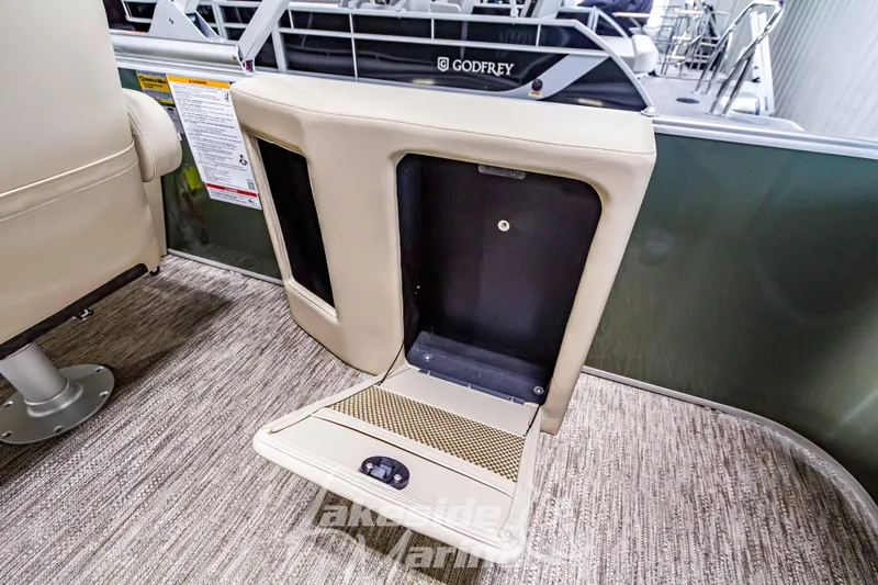 Slide: The Image of 2025 Godfrey Sweetwater 2286 C boat interior storage compartment. - 27