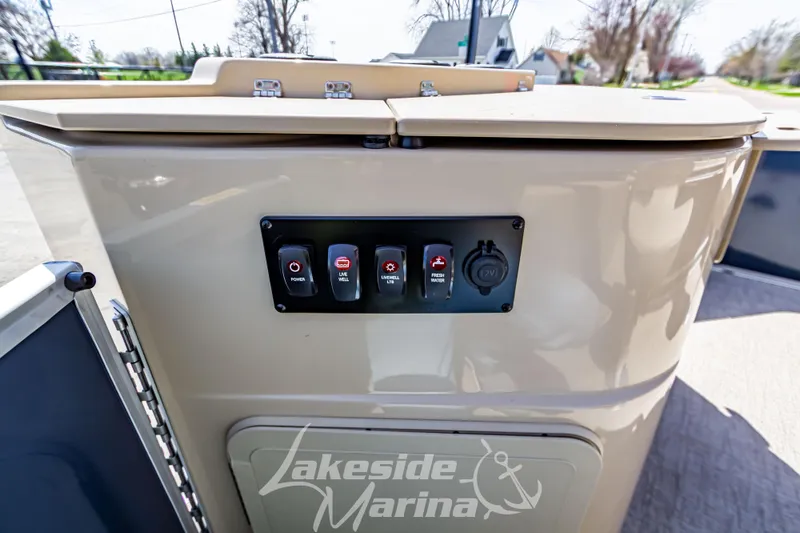 Slide: The Image of Control panel on 2025 Godfrey Sweetwater 2286 FSX boat at Lakeside Marina. - 34