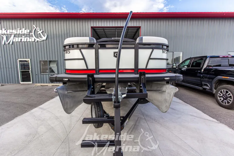 Slide: The Image of 2025 Godfrey Sweetwater 2286 SFL pontoon boat at Lakeside Marina. - 10
