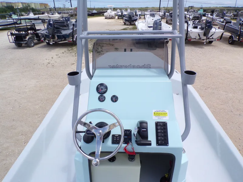 Slide: The Image of Interior view of a 2026 Shoalwater 20' Catamaran. - 24